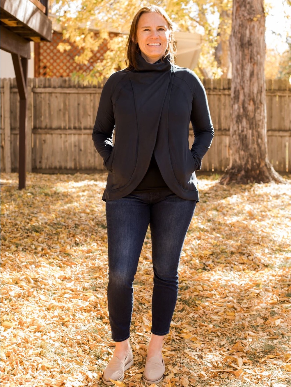 NWT Rae Mode Asymmetric Cowl Neck Athleisure Jacket | 2XL